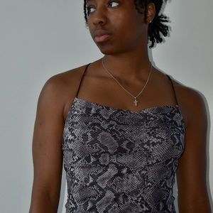 snake skin dress